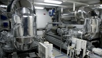 MY Noor Engine Room 